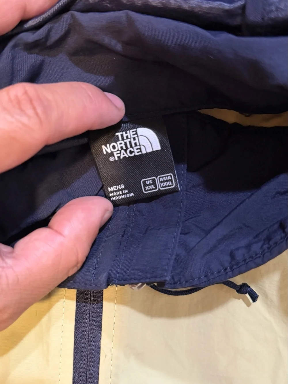 The North Face Colorblock Hooded Windbreaker - Olive Green & Black